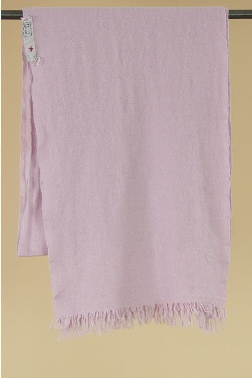 Handwashed Slow Cashmere Slim Sim Scarf Rosa by Private0204