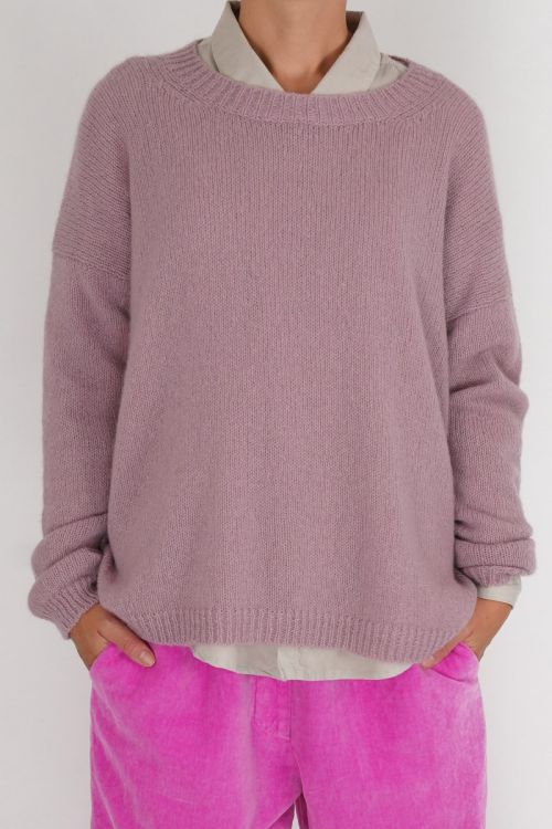 Oversized Cashmere and Silk Sweater Rosa by Private0204