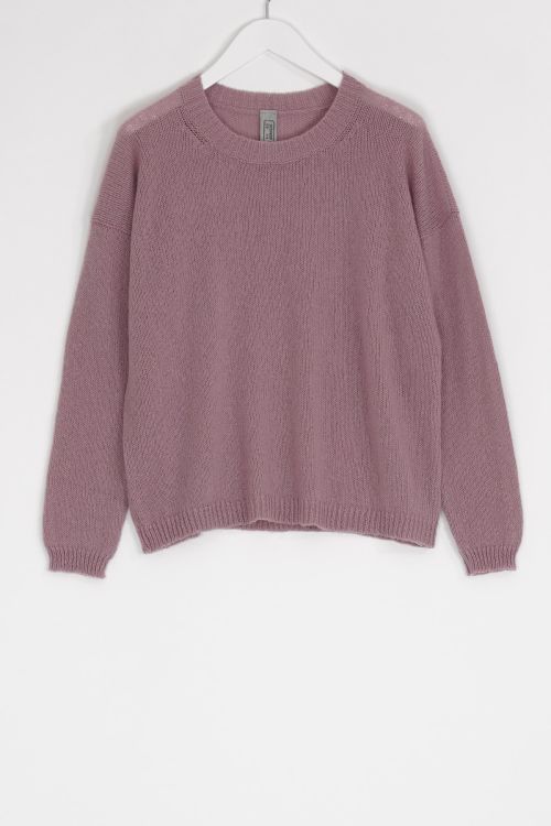 Oversized Cashmere and Silk Sweater Rosa by Private0204-S