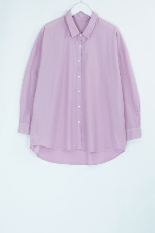 Oversized Crispy Cotton Shirt Pinkish by Private0204-S