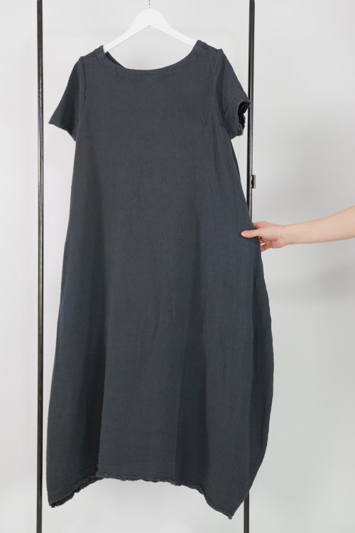 Dress GD Linen Gauze Grey by Ricorrrobe-S