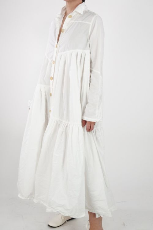 Dress PBD Crispy Cotton White by Ricorrrobe