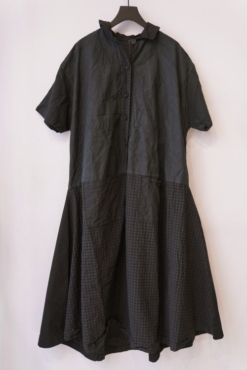 Dress PNS Cotton Patch Black by Ricorrrobe-S