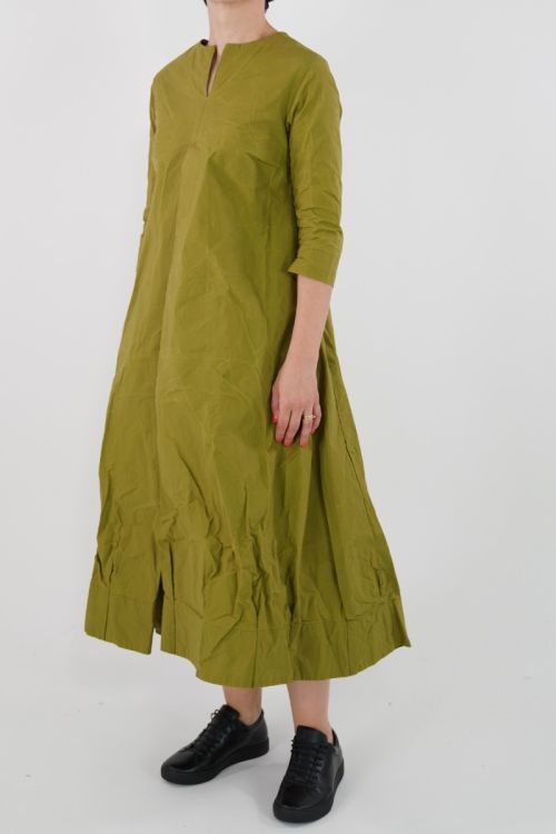 Dress SW Waxed Cotton Lime by Ricorrrobe