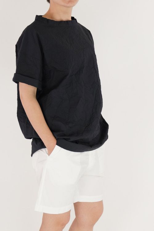 Thin Cotton Big T-Shirt Navy by Toujours