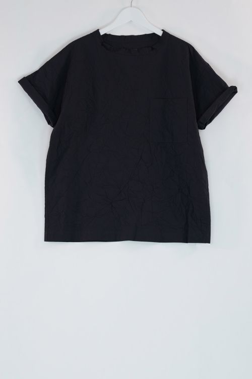 Thin Cotton Big T-Shirt Navy by Toujours-S