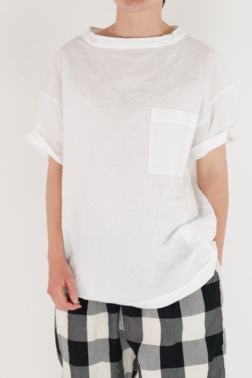 Thin Cotton Big T-Shirt White by Toujours