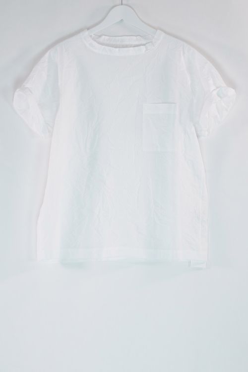 Thin Cotton Big T-Shirt White by Toujours-S