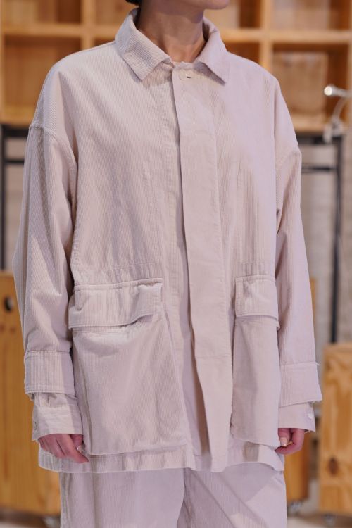 TM39JJ01 Coverall Jacket Vanilla by Toujours