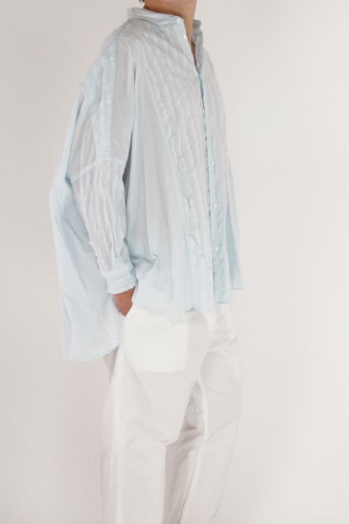Wide Shirt Dyed Blue by Toujours