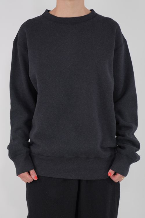 YM39XC02 Crewneck Pullover Heather Black by Toujours-TU