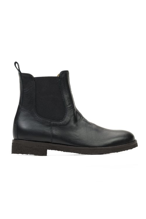 Leather Chelsea Boots Black by Pepe Shoes