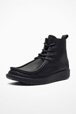 Joke Leather Lace Boot Black by At.Kollektive