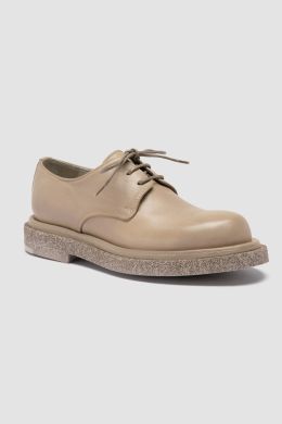 Wisal DD 115_S Leather Derby Shoes Silver Cloud by Officine Creative