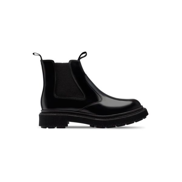 Leather Chelsea Boots Black by Adieu