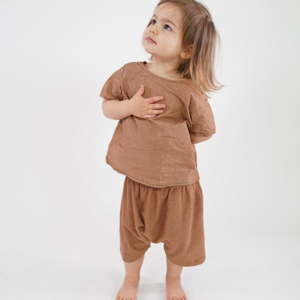 Baby Shorts Muriel Terrycloth Pottery by Album di Famiglia