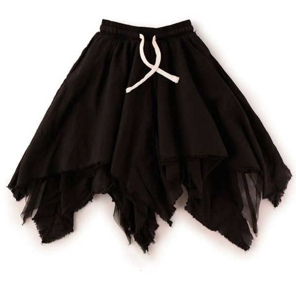 Baby Tulle Layered Skirt Black by nununu