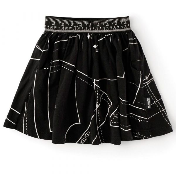 Baby Skirt Begginner’s Tailor Kit Print Black by nununu