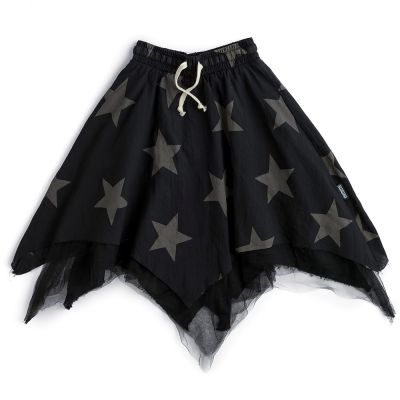 Star Flowy Skirt with Tulle by Nununu-4Y