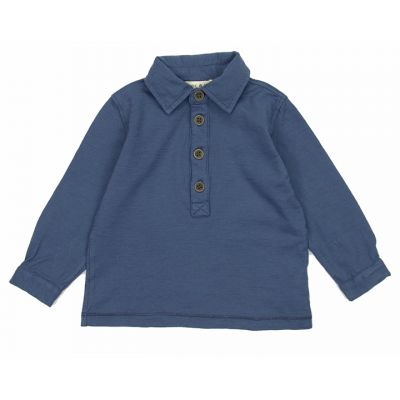 Baby Polo Shirt Blue by Babe & Tess-3M