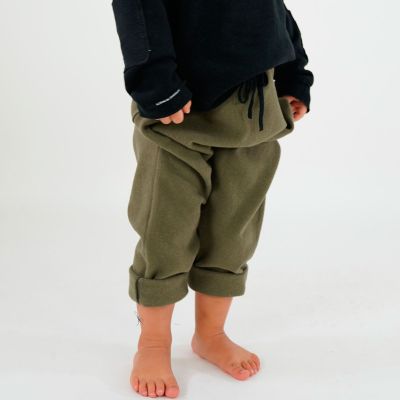 Soft Jersey Baby Pants Nico JP Olive by Album di Famiglia