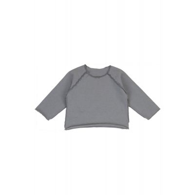 Heavy Cotton Baby Sweatshirt Gray by Album di Famiglia-3M