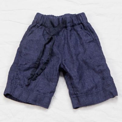 Unisex Linen Baby Trousers Navy by Album di Famiglia