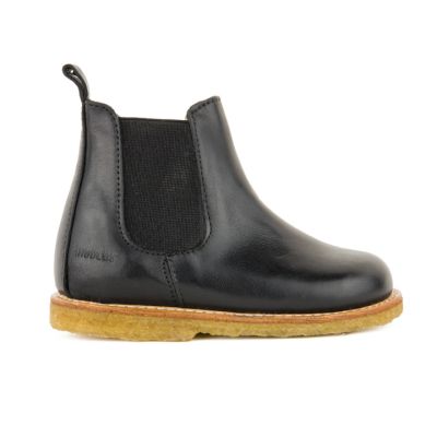 Leather Chelsea Boots Black by Angulus