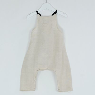 Baby Linen Overall Oreto Beige by Anja Schwerbrock