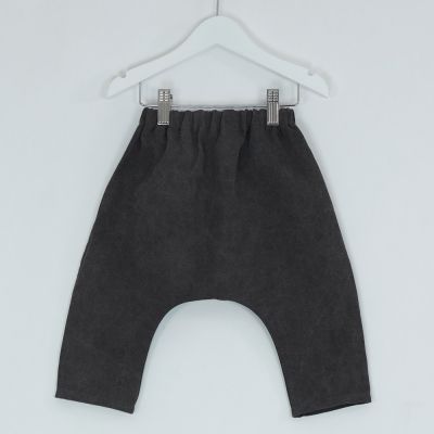 Baby Piri Baggy Trousers Charcoal by Anja Schwerbrock