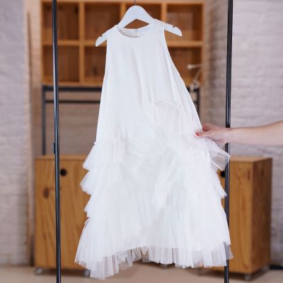 Dress Avani Base Soft White by Anja Schwerbrock-4Y
