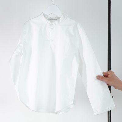 Unisex Shirt Seta White by Anja Schwerbrock-3Y