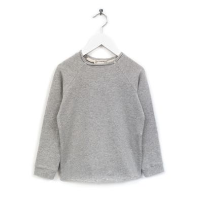 Unisex Sweater Luli Grey Marl by Anja Schwerbrock-4Y