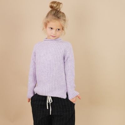 Woolen Sweater Loroni Mauve by Anja Schwerbrock