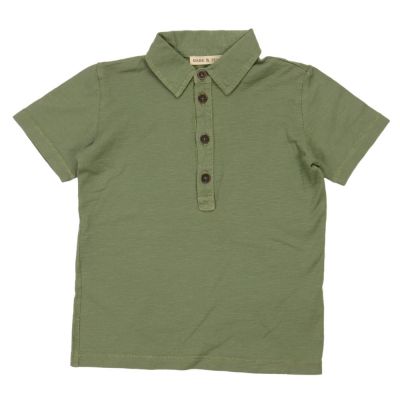 Baby Polo Shirt Green by Babe & Tess