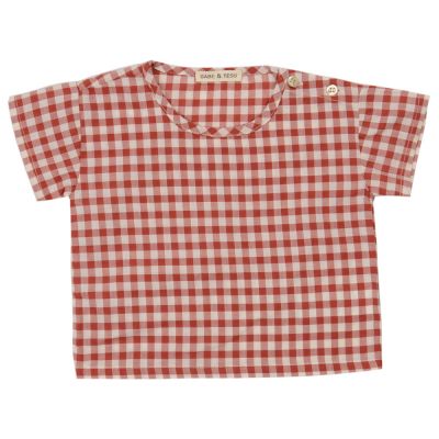 Baby Shirt Red Check by Babe & Tess