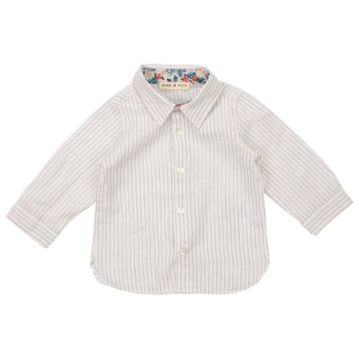 Baby Collar Shirt Blue Striped by Babe & Tess