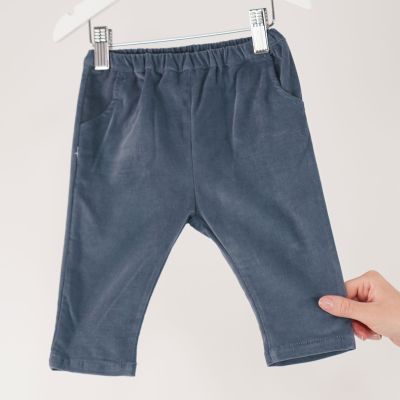 Baby Baggy Cord Pant Azur by Babe & Tess-3M