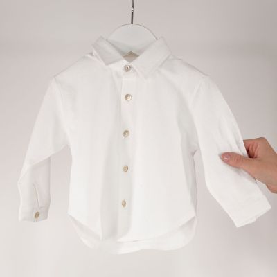 Baby Classic Shirt White by Babe & Tess