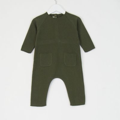 Baby Soft Jersey United Overall Green by Babe & Tess