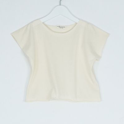 Cropped T-Shirt Natural by Babe & Tess