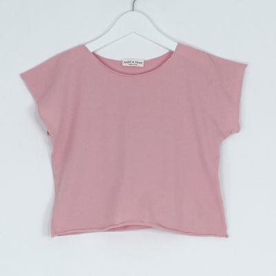 Cropped T-Shirt Pink by Babe & Tess