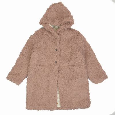 Hooded Teddy Coat Rosa by Babe & Tess