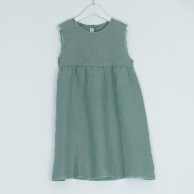 Linen Dress Lily Menta by Babe & Tess-3Y