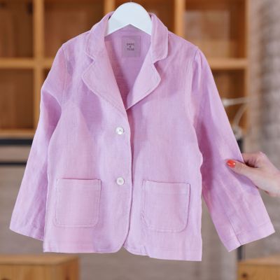 Linen Jacket Ortensia by Babe & Tess-4Y