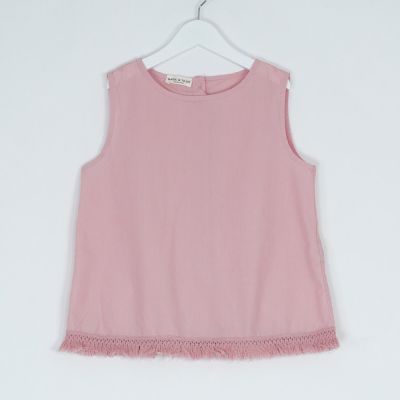 Sleeveless Top Pink by Babe & Tess-4Y