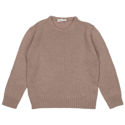 Wool and Silk Crew Neck Jumper Rosa by Babe & Tess-4Y