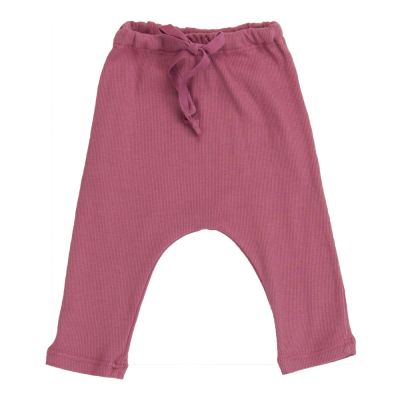 Ribbed Baby Pants Antique Rose by Babe & Tess