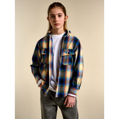 Hooded Overshirt Gibson Multicolored Check by Bellerose