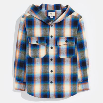 Hooded Overshirt Gibson Multicolored Check by Bellerose-4Y